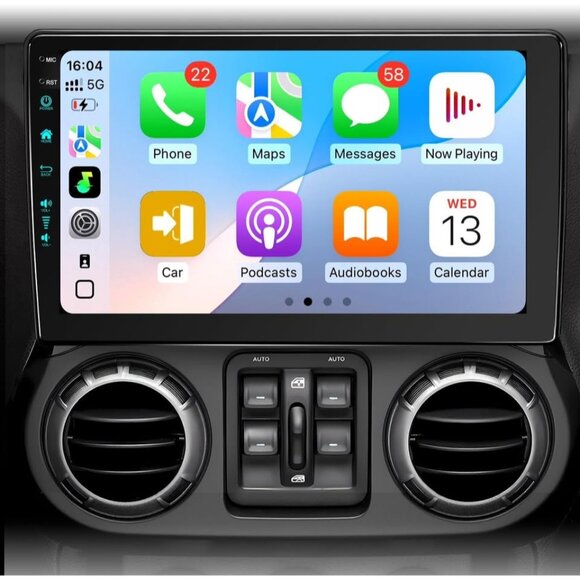 Jeep Wrangler JK 2007-18 10.2" Android Stereo | CarPlay & Backup Camera - Picture 5 of 7